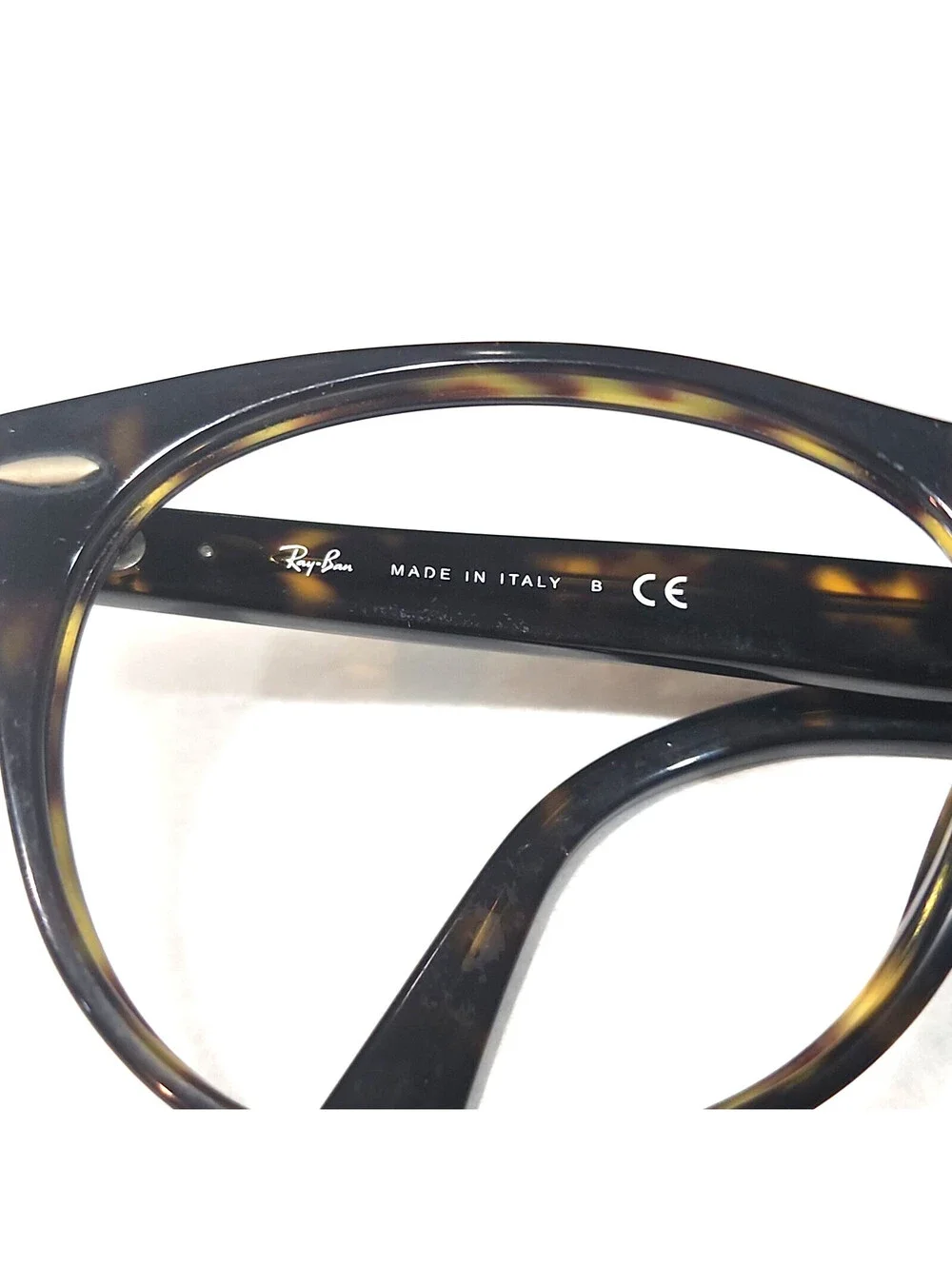 Ray Ban RB2185 902/31 Round Tortoise Eyeglasses Sunglasses Frame 55-18 145 WHA